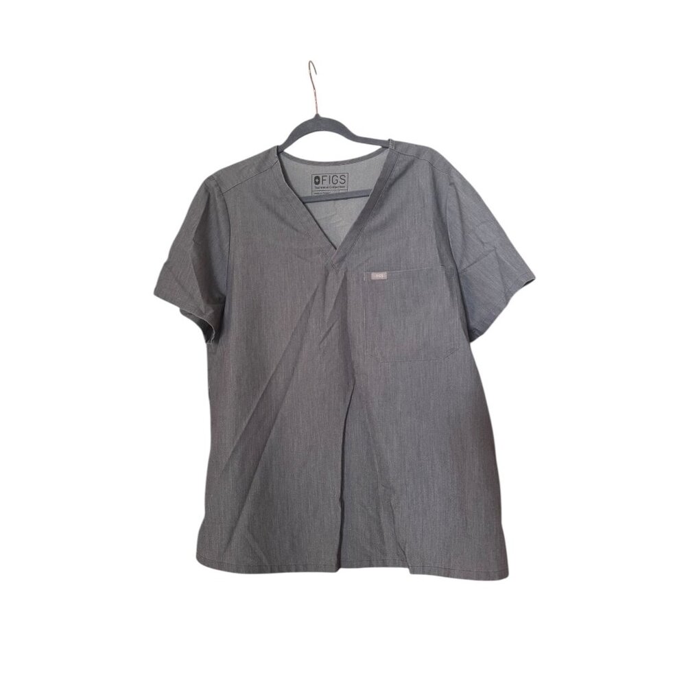 Figs Technical Collection Gray Scrub Top Size XL One Pocket